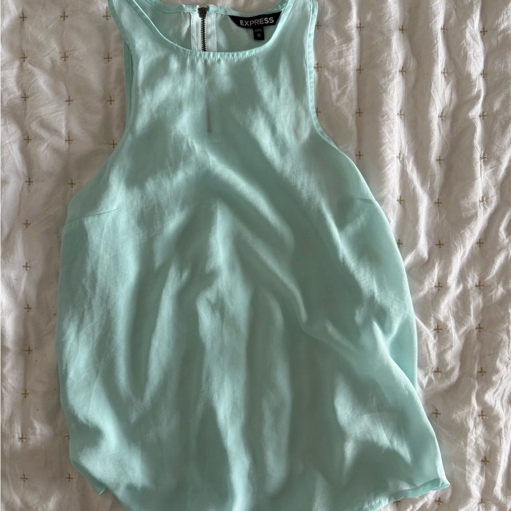 Express Light Green Tank Top
